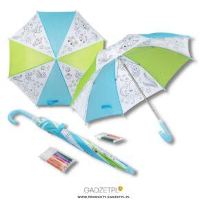 parasol dziecięcy z logo kolorowanka