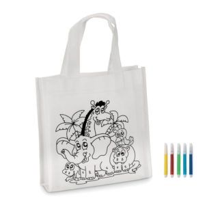 torba dziecięca kolorowanka z logo asr59