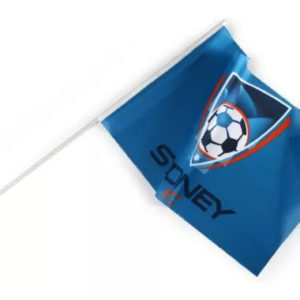 flaga stadionowa z logo