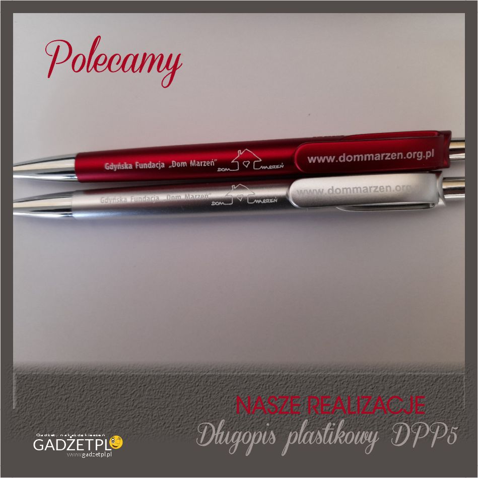 długopis plastikowy dppp5 z nadrukiem