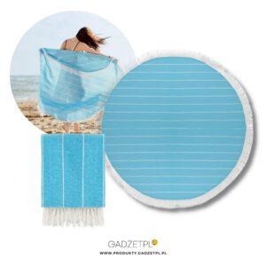 ręcznik plażowy okrągły z logo rpla02